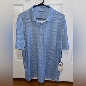 NWT Kenneth Cole Men's Blue Golf Polo Shirt
